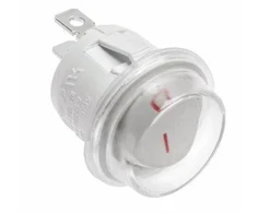 GTV Apvalus svirtinis jungiklis, Baltas, IP44, maks. 1300 W, maks. 230 V