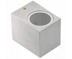 GTV Vienkryptis fasado šviestuvas, TIAGO KW, GU10, MAX.35W, IP54, AC220-240V, 50/60Hz, inox