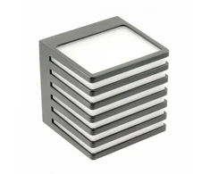 Lauko sieninis LED šviestuvas SIROLO, 10W, 1000lm, 4000K, IP54, Grafito Spalvos, GTV