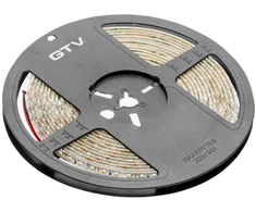 GTV Flash Tape 2835MW, 600 LED neutral baltas, 7,6W/m, waterproof 8mm, roll 5m, 12V
