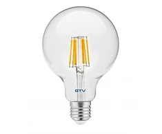 LED lemputė su kaitrinės lemputės 8W 880Lm 4000K G95 E27 240V 360St Ld-G95Fle8-40 Gtv