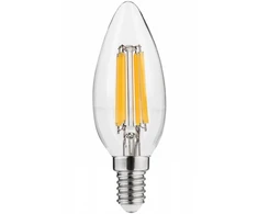 GTV LED ŠVIESOS šaltinis, FILAMENTAS, A-G, C35, 2700K, E14, 5,8W, AC220-240V, 360°, 640lm, 50m