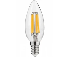 GTV LED ŠVIESOS šaltinis, FILAMENTAS, A-G, C35, 4000K, E14, 5,8W, AC220-240V, 360°, 640lm, 50m