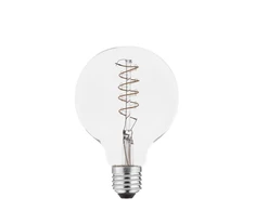 GTV LED LIGHT SOURCE, FILAMENT, SPIN, G95, E27, 4.0W, 265lm, 2200K, AC220-240V, 360°