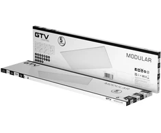 Lubinis šviestuvas GTV MODULAR LED šviestuvas 40W GTV 4800lm 4000K AC220-240V IP54 120x30cm baltas galinis skydelis LD-MOD12030-NB