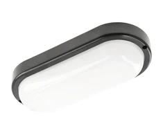 GTV KODO Ducted Luminaire, LED, 18W, 1620lm, 4000K, AC180-250V, IP54, IK08, Oval, Juodas