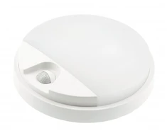 GTV TULON luminaire with motion sensor, LED, 15W, 1350lm, 4000K, AC220-240V, IP54, round, whit