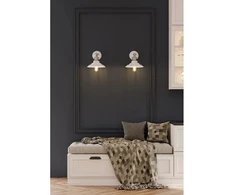 GTV Sieninis šviestuvas LORET+ su jungikliu, 8229, AC220-240V, 50/60Hz, 1*E27, maks.40W, skers
