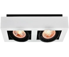 GTV Lubinis šviestuvas Loid, 4663,AC220-240V, 50/60 Hz, IP 20,2* GU10, ES111double, baltas