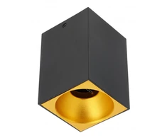 Lubinis šviestuvas GTV Lubų šviestuvas TENSA, aliuminis, 90x90x140, IP20, GU10, kvadratinis, juodas