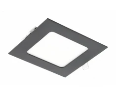 GTV LED MATIS PLUS, žemyn šviestuvas, 7W, juodas, 4000K, 560lm, AC220-240V, įleidžiama, IP20,