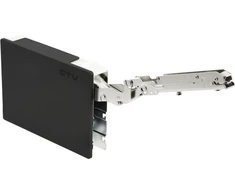 GTV HORIZON lift, front height 400-650 mm, front weight 8-12 kg, force 2500-5200, juodas