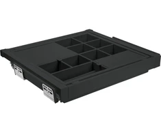 GTV ELITE pull out jewellery tray, 560-618, soft-close, juodas