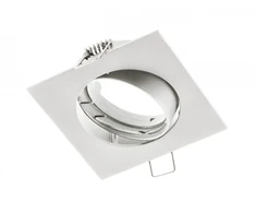 Lubinis šviestuvas GTV PORTO-K ceiling spotlight, IP20, square, baltas, angle adjustable, TYPE DT10