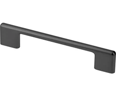 GTV Zamak handle CAPRI, C = 128 mm, matt juodas