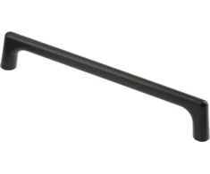 GTV OCTAVIO zamak handle, C=128 mm, juodas matt