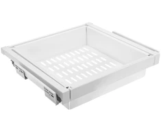 GTV Drawer Elite with metal basket 800 mm with soft closing, baltas