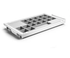 GTV Drawer Elite with organizer 900 mm with soft closing, baltas