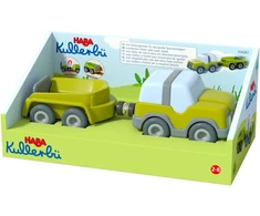 Haba Kullerbü - Geländewagen mit Anhänger (anthrazit/baltas)