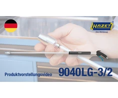 Hazet Hazet pūtimo pistoletas 9040LG-3/2, ilgas, pūtimo įrankis (juodas/mėlynas, su Venturi antgaliu, 90 šoninis antgalis)