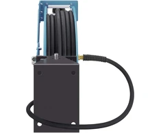Hazet Schlauchaufroller offen 9040OS-10, 20 Meter (blau, 2 Meter Anschlussschlauch)
