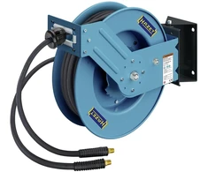 Hazet Schlauchaufroller offen 9040OS-10, 20 Meter (blau, 2 Meter Anschlussschlauch)