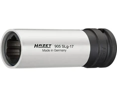 Hazet Steckschlüssel 905SLG-17, 1/2" (baltas, mit farbiger Hülse, für Alu-Felgen, 17mm)