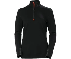 Moteriški marškinėliai Helly Hansen LIFA MERINO, juodos spalvos, M dydis
