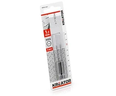 HEX grąžtas metalui HSS 1,5x61mm (2vnt.) Kreator