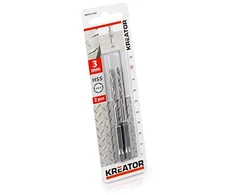 Grąžtas Kreator KRT011304 - 2 vnt. HSS HEX 3.0 x 82 mm metalo grąžtai