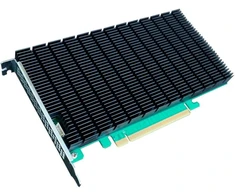 Highpoint Rocket 1104 R1104, 4x M.2 į PCIe 3.0 x16 NVMe HBA, sąsajos plokštė, 8 Gbit/s, 4 kanalai, PCIe x16 3.0, vidiniai jungtys