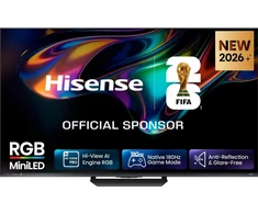 Hisense televizorius 65UR8DS, 164 cm, 4K UHD, 180 Hz, RGB MiniLED, HDR10+, Dolby Vision, HDMI 2.1, VIDAA Smart OS