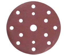 HOGERT Šlifavimo diskas su skylutėmis metalui / medienai 150mm G80 5vnt.