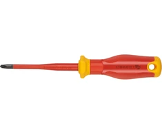 HOGERT Phillips Screwdriver, PH2/SL6 100 mm, 1000V, SLIM, S2