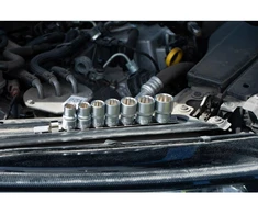 HOGERT 1/2" 12-point socket wrench set. 8 pcs.