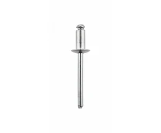 Hogert Riešutai HT2C164, 4mm, 13mm, 50vnt, aliuminis-plienas, skylės skersmuo 4.2mm
