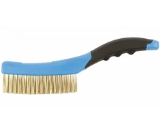 HOGERT Brass wire brush, 4 x 16