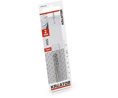 HSS grąžtas metalui 2x49mm (3 vnt.) KRT010103 KREATOR