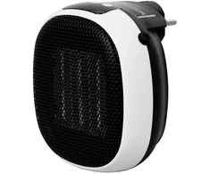 Į lizdą jungiamas keraminis ventiliatorinis šildytuvas kambariui su termostatu ir laikmačiu 700W iki 40m³ Heat Plug-in-700 max Eurom