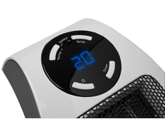 Į lizdą jungiamas keraminis ventiliatorinis šildytuvas kambariui su termostatu ir laikmačiu 500W iki 30m³ Heat Plug-in Eurom