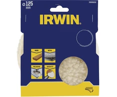 IRWIN WŁÓKNINA POLERSKA WEŁNIANA 125mm QUICK-FIT , do metalu i drewna