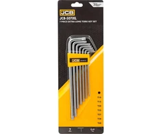 JCB Ypač ilgų TORX raktų rinkinys, 7 dalių (T10-T40)