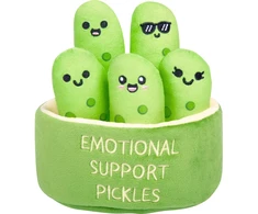 justplay Just Play emocinės paramos agurkas 98618, pliušinis žaislas, nuo 36 mėnesių, darželinukams