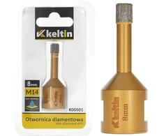 KELTIN Deimantinis grąžtas keraminėms plytelėms 8mm M14 (100)