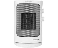 Keraminis ventiliatorinis šildytuvas kambariui ir stovyklavimui su termostatu ir apsauga 1500W iki 60m³ pastatomas Safe Camp 1500 Eurom