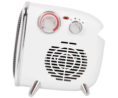 Keraminis ventiliatorinis šildytuvas kambariui ir biurui su termostatu 1800W iki 60m³ pastatomas B-4 1800 Baltas Eurom