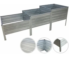 KLASIKA GREENHOUSE Modulinė pakelta lysvė KLASIKA GARDEN "Laiptai" - Cinkuota