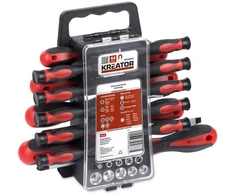 Kreator Atsuktuvų rinkinys KRT400004, 44 vnt., muciņa su antgaliu, sieninis tvirtinimas, magnetinis antgalis