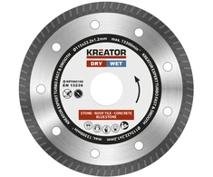 Kreator Deimantinis pjovimo diskas KRT085100, 115mm, 22.2mm, 1, 7.5mm, 1.20mm, 0.80mm, 9