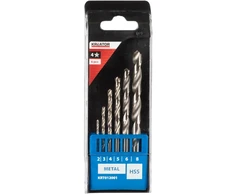 Grąžtas Kreator KRT012001 HSS metalo grąžtų rinkinys, 6 vnt, 2-8mm, plastikinė dėžutė